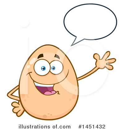 Royalty-Free (RF) Egg Mascot Clipart Illustration by Hit Toon - Stock Sample #1451432