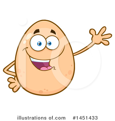 Royalty-Free (RF) Egg Mascot Clipart Illustration by Hit Toon - Stock Sample #1451433