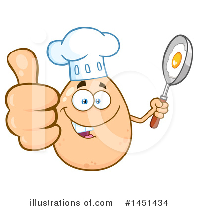 Royalty-Free (RF) Egg Mascot Clipart Illustration by Hit Toon - Stock Sample #1451434