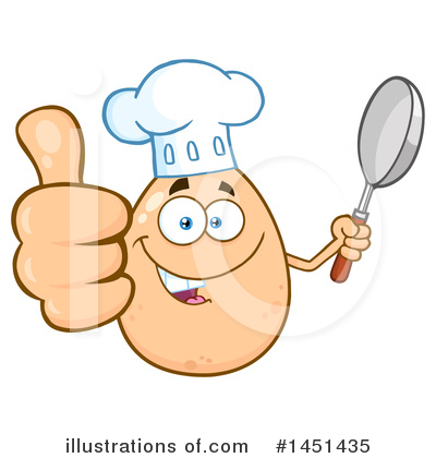 Royalty-Free (RF) Egg Mascot Clipart Illustration by Hit Toon - Stock Sample #1451435