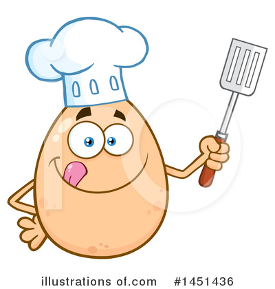 Royalty-Free (RF) Egg Mascot Clipart Illustration by Hit Toon - Stock Sample #1451436
