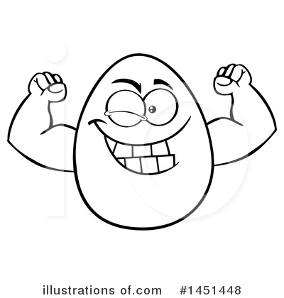 Royalty-Free (RF) Egg Mascot Clipart Illustration by Hit Toon - Stock Sample #1451448
