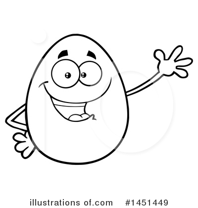 Royalty-Free (RF) Egg Mascot Clipart Illustration by Hit Toon - Stock Sample #1451449