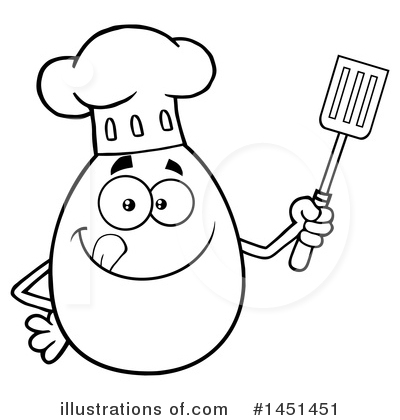 Royalty-Free (RF) Egg Mascot Clipart Illustration by Hit Toon - Stock Sample #1451451