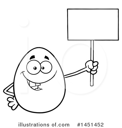 Royalty-Free (RF) Egg Mascot Clipart Illustration by Hit Toon - Stock Sample #1451452