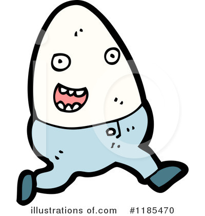 Royalty-Free (RF) Egg Person Clipart Illustration by lineartestpilot - Stock Sample #1185470