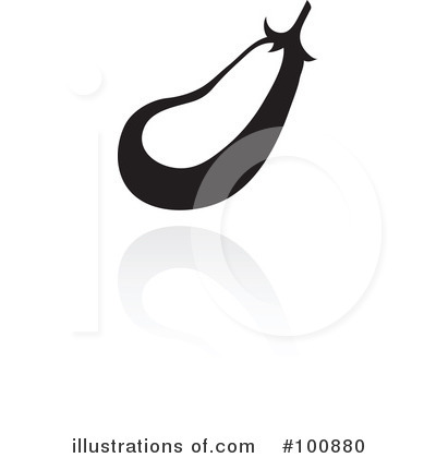 Royalty-Free (RF) Eggplant Clipart Illustration by cidepix - Stock Sample #100880