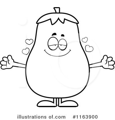 Eggplant Clipart #1163900 by Cory Thoman