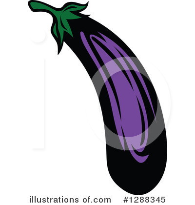 Royalty-Free (RF) Eggplant Clipart Illustration by Vector Tradition SM - Stock Sample #1288345