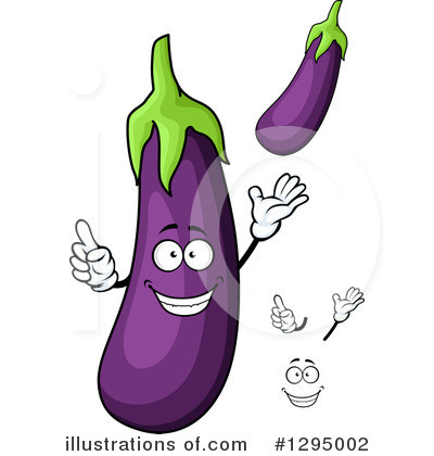 Royalty-Free (RF) Eggplant Clipart Illustration by Vector Tradition SM - Stock Sample #1295002