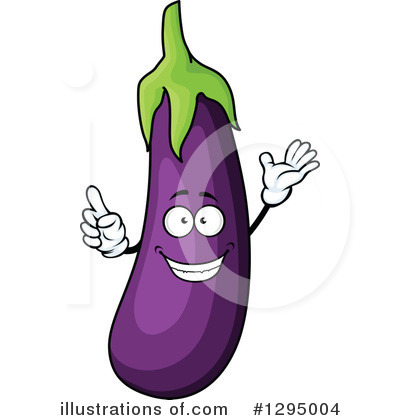 Royalty-Free (RF) Eggplant Clipart Illustration by Vector Tradition SM - Stock Sample #1295004