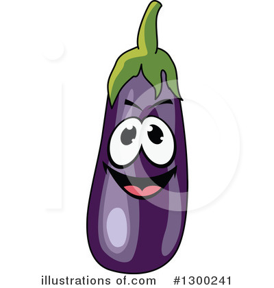 Royalty-Free (RF) Eggplant Clipart Illustration by Vector Tradition SM - Stock Sample #1300241