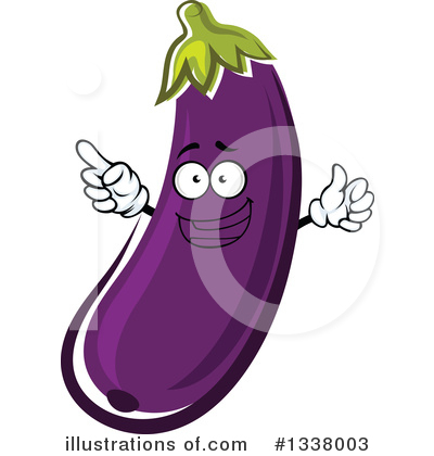 Royalty-Free (RF) Eggplant Clipart Illustration by Vector Tradition SM - Stock Sample #1338003