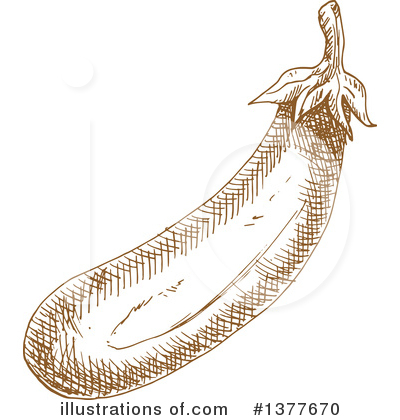 Royalty-Free (RF) Eggplant Clipart Illustration by Vector Tradition SM - Stock Sample #1377670