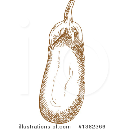 Royalty-Free (RF) Eggplant Clipart Illustration by Vector Tradition SM - Stock Sample #1382366