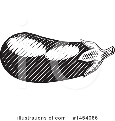 Royalty-Free (RF) Eggplant Clipart Illustration by cidepix - Stock Sample #1454086
