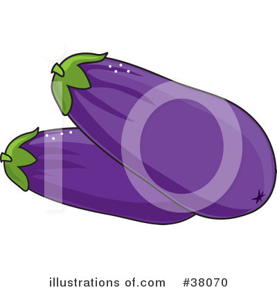 More Clip Art Illustrations of Eggplant