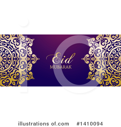 Royalty-Free (RF) Eid Mubarak Clipart Illustration by KJ Pargeter - Stock Sample #1410094