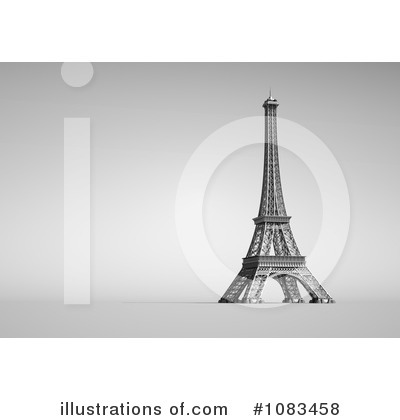 Royalty-Free (RF) Eiffel Tower Clipart Illustration by chrisroll - Stock Sample #1083458