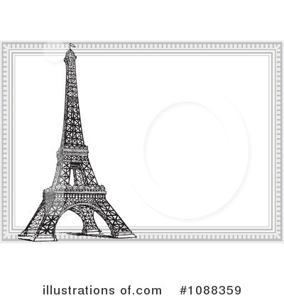 Royalty-Free (RF) Eiffel Tower Clipart Illustration by BestVector - Stock Sample #1088359