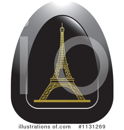 Royalty-Free (RF) Eiffel Tower Clipart Illustration by Lal Perera - Stock Sample #1131269