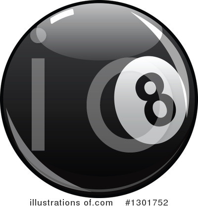 Royalty-Free (RF) Eightball Clipart Illustration by Vector Tradition SM - Stock Sample #1301752