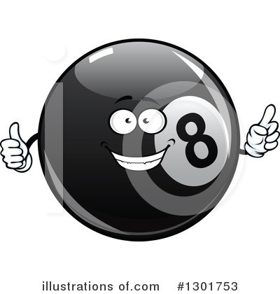 Royalty-Free (RF) Eightball Clipart Illustration by Vector Tradition SM - Stock Sample #1301753
