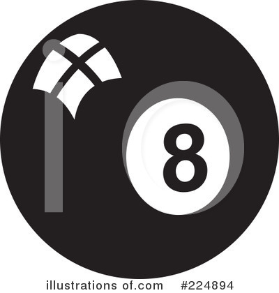 Royalty-Free (RF) Eightball Clipart Illustration by Prawny - Stock Sample #224894