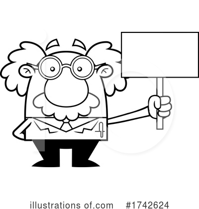 Royalty-Free (RF) Einstein Clipart Illustration by Hit Toon - Stock Sample #1742624