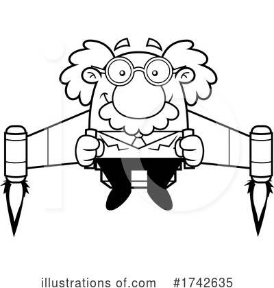 Royalty-Free (RF) Einstein Clipart Illustration by Hit Toon - Stock Sample #1742635