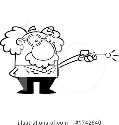 Royalty-Free (RF) Einstein Clipart Illustration by Hit Toon - Stock Sample #1742640