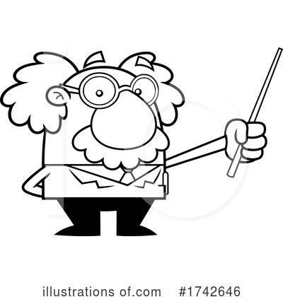Royalty-Free (RF) Einstein Clipart Illustration by Hit Toon - Stock Sample #1742646