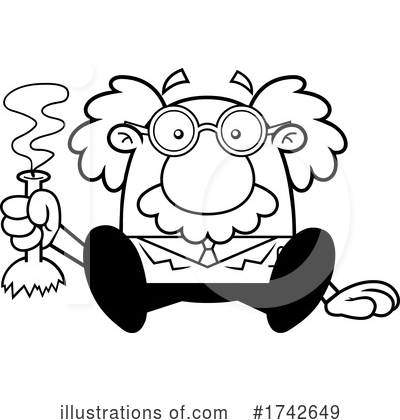 Royalty-Free (RF) Einstein Clipart Illustration by Hit Toon - Stock Sample #1742649