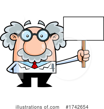 Royalty-Free (RF) Einstein Clipart Illustration by Hit Toon - Stock Sample #1742654