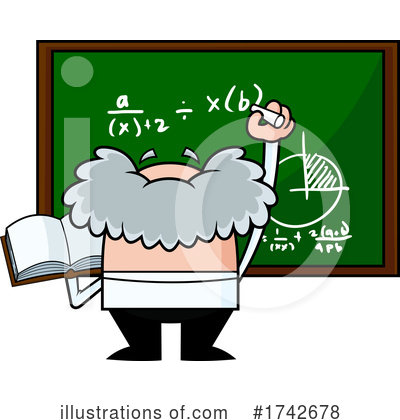 Royalty-Free (RF) Einstein Clipart Illustration by Hit Toon - Stock Sample #1742678