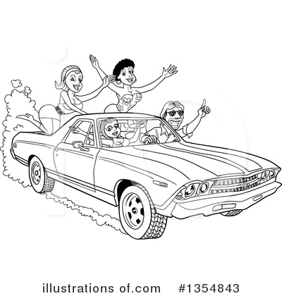 Cars Clipart #1354843 by LaffToon