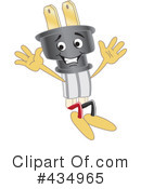 Electric Plug Character Clipart #434965 by Mascot Junction