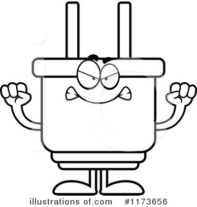Royalty-Free (RF) Electric Plug Clipart Illustration by Cory Thoman - Stock Sample #1173656