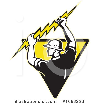 Royalty-Free (RF) Electrician Clipart Illustration by patrimonio - Stock Sample #1083223