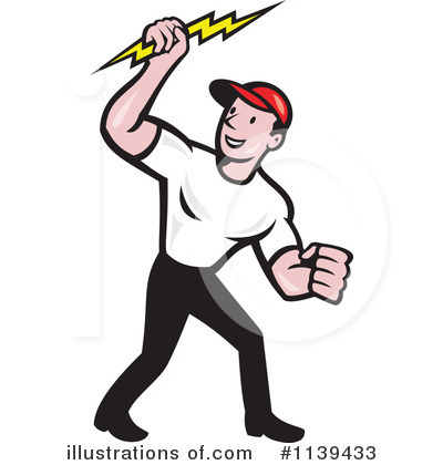 Royalty-Free (RF) Electrician Clipart Illustration by patrimonio - Stock Sample #1139433