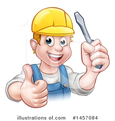 Royalty-Free (RF) Electrician Clipart Illustration by AtStockIllustration - Stock Sample #1457084