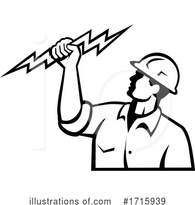 Royalty-Free (RF) Electrician Clipart Illustration by patrimonio - Stock Sample #1715939