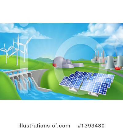 Solar Energy Clipart #1393480 by AtStockIllustration