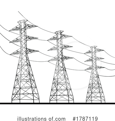Power Line Clipart #1787119 by patrimonio