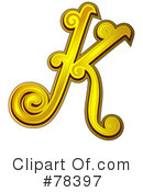 Elegant Gold Letters Clipart #78397 by BNP Design Studio