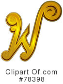 Elegant Gold Letters Clipart #78398 by BNP Design Studio