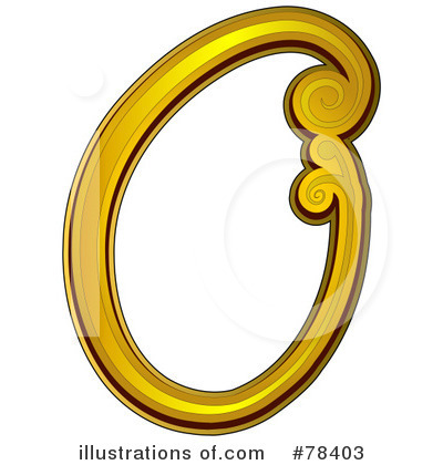 Elegant Gold Letters Clipart #78403 by BNP Design Studio