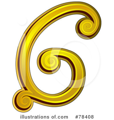 Royalty-Free (RF) Elegant Gold Letters Clipart Illustration by BNP Design Studio - Stock Sample #78408