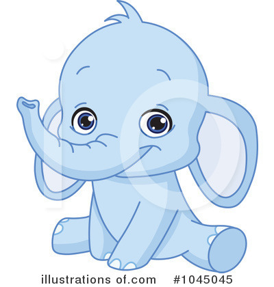 Royalty-Free (RF) Elephant Clipart Illustration by yayayoyo - Stock Sample #1045045