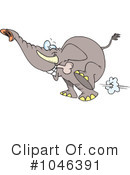 Elephant Clipart #1046391 by toonaday